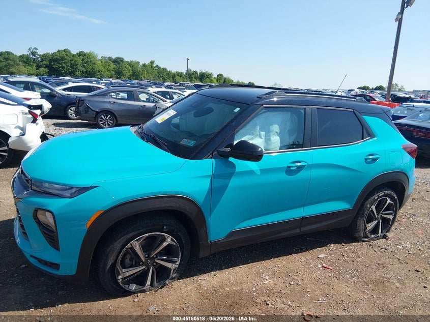 2021 Chevrolet Trailblazer VIN KL79MUSL7MB130777 IAAI salvage auction — LEFT SIDE, Salvage (Pennsylvania), sold $3,050 on 2026-07-18 (photo 6)
