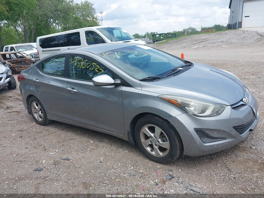 2015 Hyundai Elantra VIN KMHDH4AE3FU443235 IAAI salvage auction — FRONT END, Clear (Indiana), sold $1,800 on 2026-07-15 (photo 1)