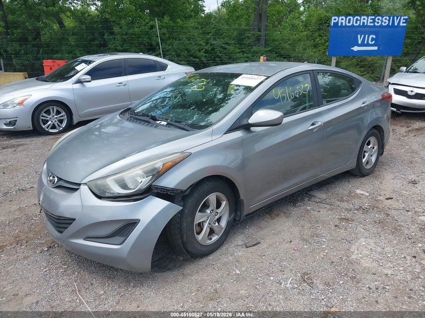 2015 Hyundai Elantra VIN KMHDH4AE3FU443235 IAAI salvage auction — FRONT END, Clear (Indiana), sold $1,800 on 2026-07-15 (photo 2)