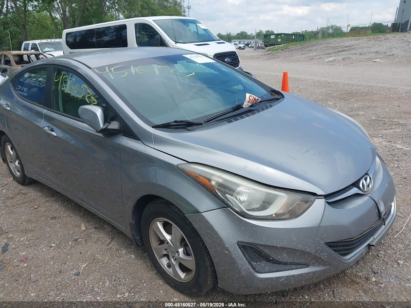 2015 Hyundai Elantra VIN KMHDH4AE3FU443235 IAAI salvage auction — FRONT END, Clear (Indiana), sold $1,800 on 2026-07-15 (photo 6)