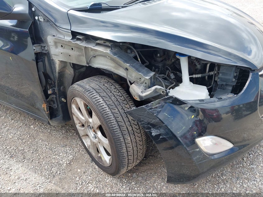 2011 Hyundai Elantra VIN KMHDH4AE7BU138749 IAAI salvage auction — HAIL, Salvage (Illinois), sold $450 on 2026-07-15 (photo 6)