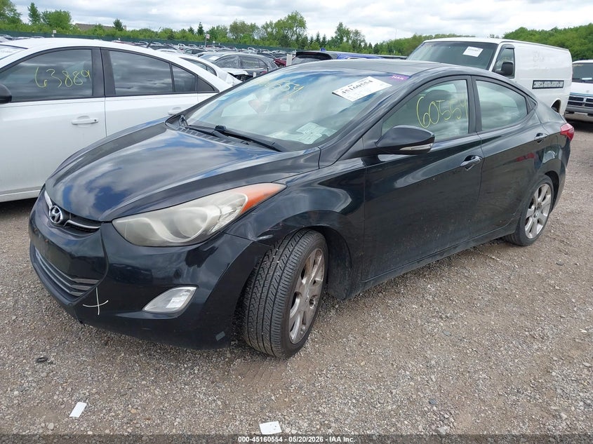 2011 Hyundai Elantra VIN KMHDH4AE7BU138749 IAAI salvage auction — HAIL, Salvage (Illinois), sold $450 on 2026-07-15 (photo 2)