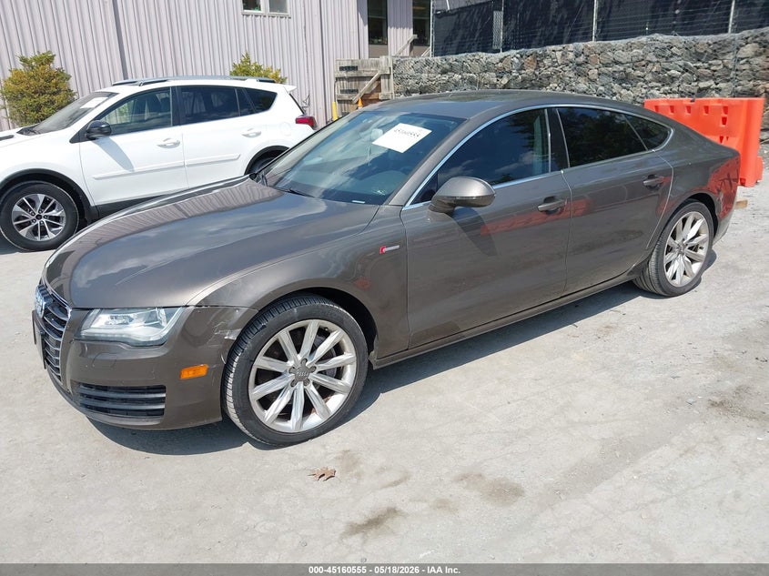 2012 Audi A7 VIN WAUSGAFC6CN006689 IAAI salvage auction — LEFT FRONT, Clear (New York), sold $1,050 on 2026-07-22 (photo 2)