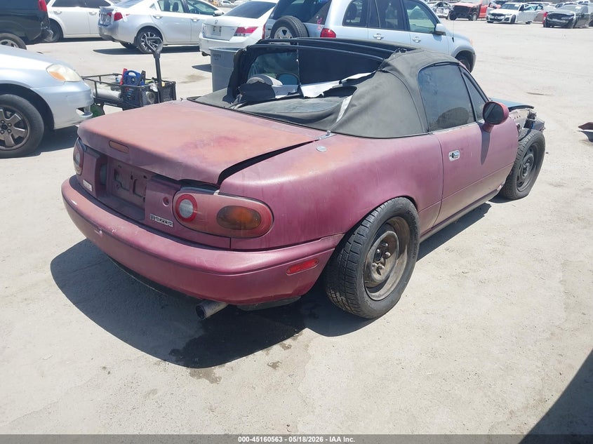 1994 Mazda Mx-5 miata VIN JM1NA3533R0507267 IAAI salvage auction — NORMAL WEAR, Salvage (Texas), sold $100 on 2026-07-29 (photo 4)