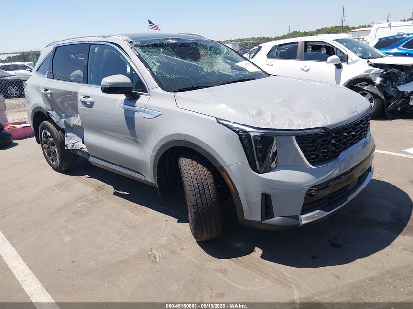 2026 Kia Sorento VIN 5XYRL4JC9TG434981 IAAI salvage auction — ROLLOVER, Salvage (South Carolina), sold $6,000 on 2026-07-29 (photo 1)
