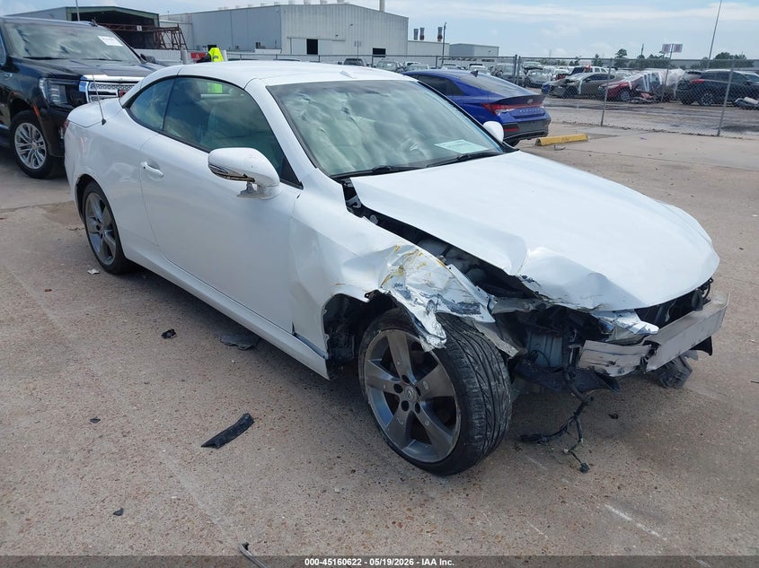 2010 Lexus Is 250c VIN JTHFF2C24A2503522 IAAI salvage auction — RIGHT FRONT, Salvage (Texas), sold $675 on 2026-07-09 (photo 1)