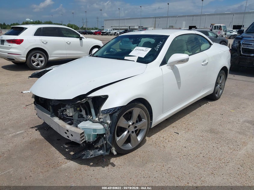 2010 Lexus Is 250c VIN JTHFF2C24A2503522 IAAI salvage auction — RIGHT FRONT, Salvage (Texas), sold $675 on 2026-07-09 (photo 2)