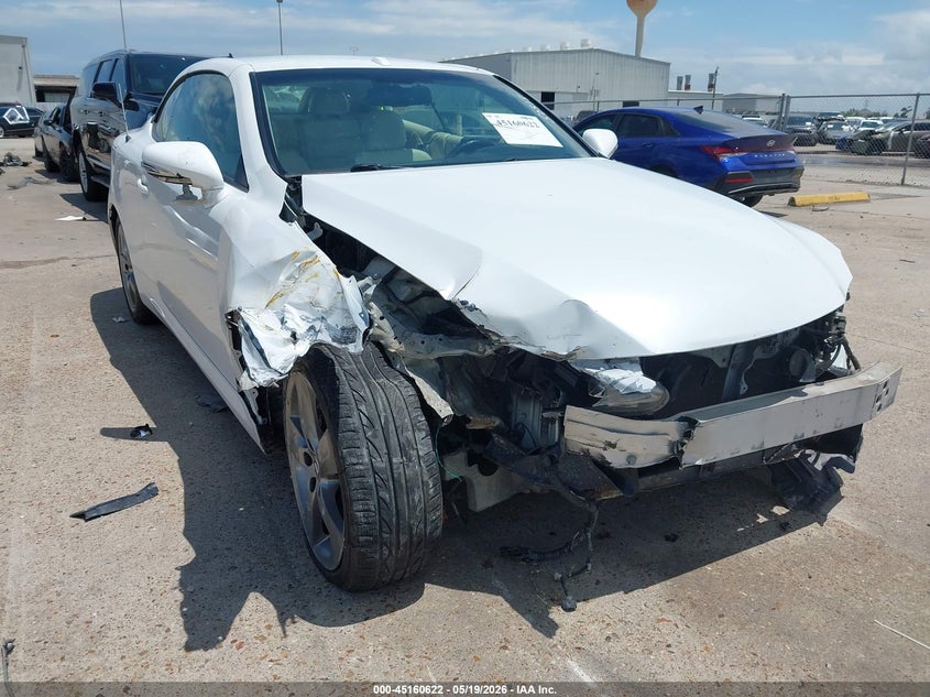 2010 Lexus Is 250c VIN JTHFF2C24A2503522 IAAI salvage auction — RIGHT FRONT, Salvage (Texas), sold $675 on 2026-07-09 (photo 6)