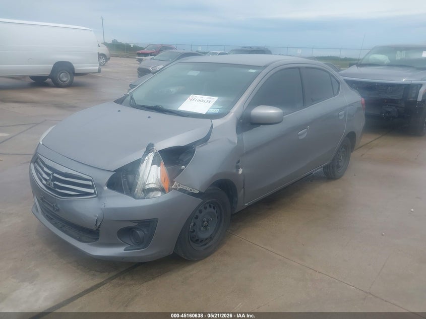 2018 Mitsubishi Mirage VIN ML32F3FJ9JHF09151 IAAI salvage auction — FRONT END, Salvage (Texas), sold $1,775 on 2026-07-10 (photo 2)