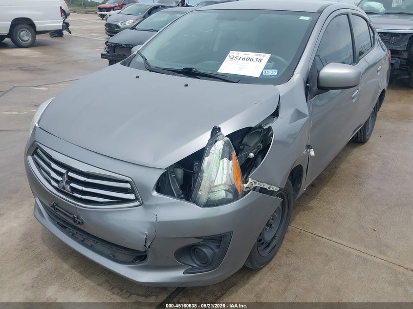 2018 Mitsubishi Mirage VIN ML32F3FJ9JHF09151 IAAI salvage auction — FRONT END, Salvage (Texas), sold $1,775 on 2026-07-10 (photo 6)
