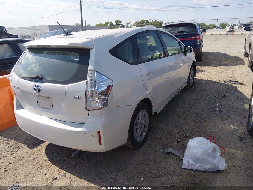2012 Toyota Prius v VIN JTDZN3EU2C3043568 IAAI salvage auction — NORMAL WEAR, Bill Of Sale (Tennessee), sold $2,975 on 2026-07-16 (photo 4)
