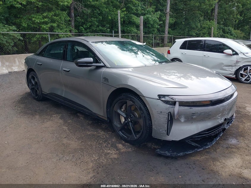 2024 Lucid Air VIN 50EA1PGA4RA004788 IAAI salvage auction — FRONT END, Wait Title, sold $8,000 on 2026-10-03 (photo 1)