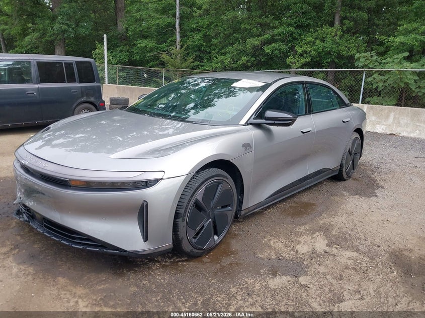 2024 Lucid Air VIN 50EA1PGA4RA004788 IAAI salvage auction — FRONT END, Wait Title, sold $8,000 on 2026-10-03 (photo 2)