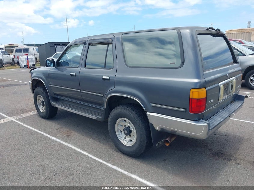 1992 Toyota 4runner VIN JT3VN39W0N8043458 IAAI salvage auction — NORMAL WEAR, Clear (Hawaii), sold $2,200 on 2026-07-14 (photo 3)