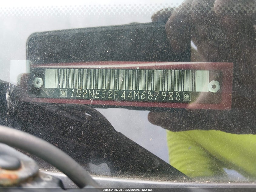 2004 Pontiac Grand am VIN 1G2NE52F44M637983 IAAI salvage auction — LEFT SIDE, Salvage (Illinois), sold $275 on 2026-07-08 (photo 9)