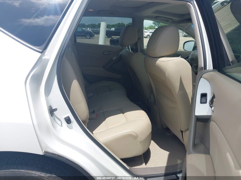 2012 Nissan Murano VIN JN8AZ1MU3CW119275 IAAI salvage auction — FRONT END, Salvage (Louisiana), sold $250 on 2026-07-22 (photo 8)
