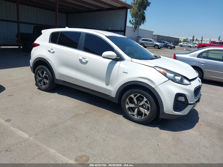 2022 Kia Sportage VIN KNDPMCAC4N7009814 IAAI salvage auction — LEFT FRONT, Salvage (California), sold $3,250 on 2026-07-29 (photo 1)