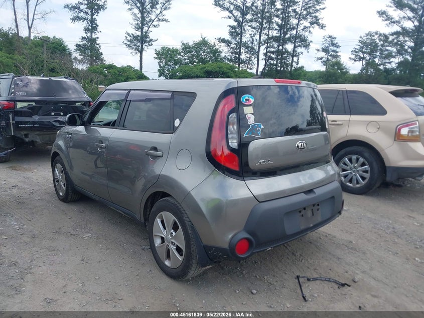 2015 Kia Soul VIN KNDJN2A2XF7221994 IAAI salvage auction — NORMAL WEAR, Clear (Georgia), sold $925 on 2026-07-14 (photo 3)