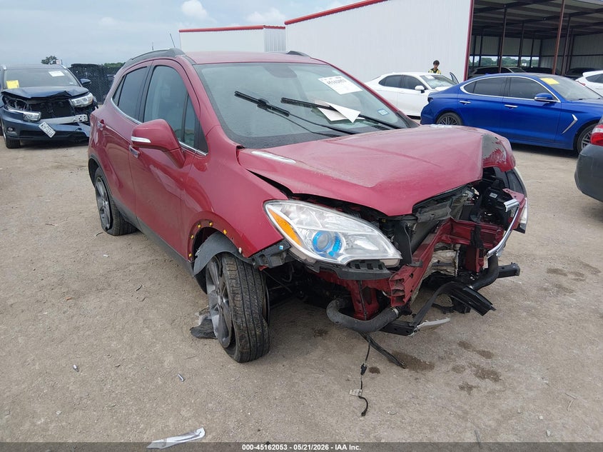 2014 Buick Encore VIN KL4CJASB3EB742977 IAAI salvage auction — FRONT END, Salvage (Texas), sold $275 on 2026-07-07 (photo 1)