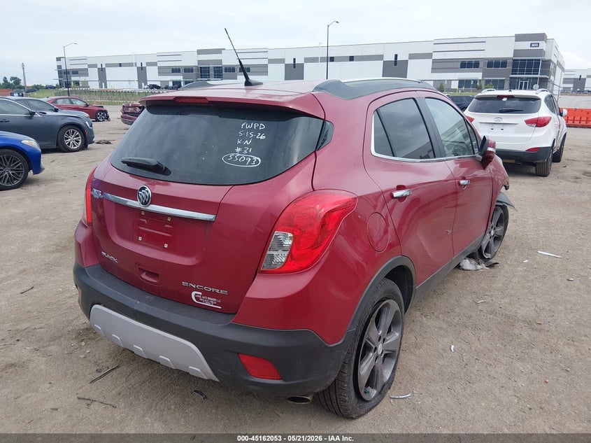 2014 Buick Encore VIN KL4CJASB3EB742977 IAAI salvage auction — FRONT END, Salvage (Texas), sold $275 on 2026-07-07 (photo 4)