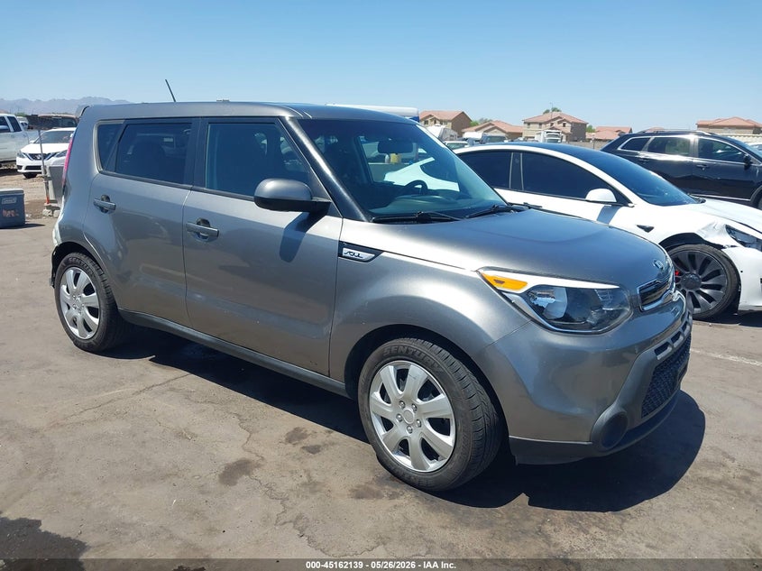 2015 Kia Soul VIN KNDJP3A57F7126674 IAAI salvage auction — REAR END, Salvage (Arizona), sold $600 on 2026-07-28 (photo 1)
