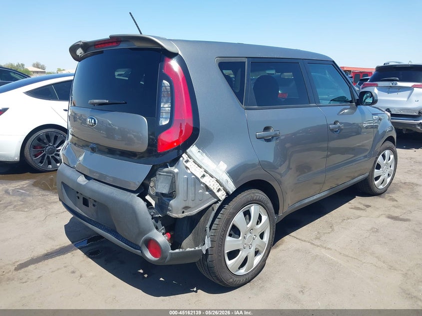 2015 Kia Soul VIN KNDJP3A57F7126674 IAAI salvage auction — REAR END, Salvage (Arizona), sold $600 on 2026-07-28 (photo 6)