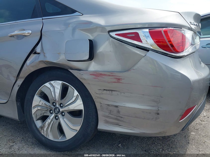2013 Hyundai Sonata VIN KMHEC4A48DA096218 IAAI salvage auction — LEFT REAR, Salvage (Oklahoma), sold $425 on 2026-07-28 (photo 6)