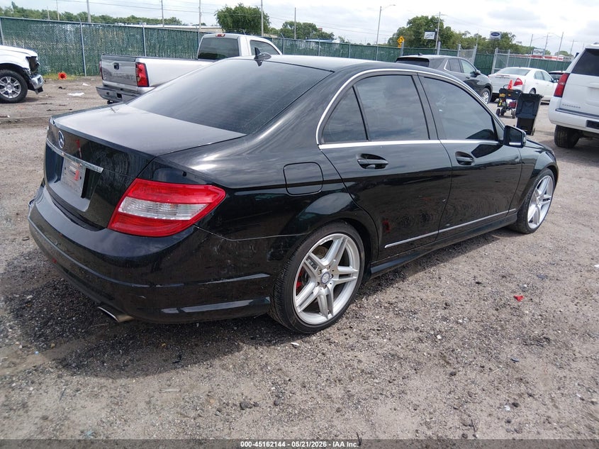 2010 Mercedes-benz C class VIN WDDGF5EB8AF445532 IAAI salvage auction — REAR END, Salvage (Kansas), sold $1,575 on 2026-08-07 (photo 4)