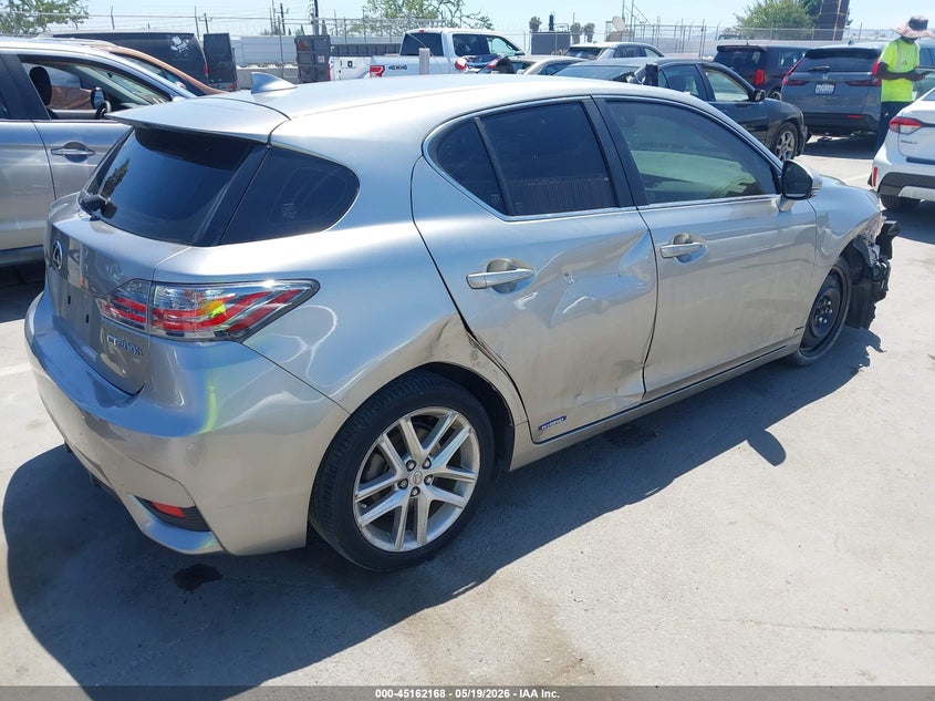 2017 Lexus Ct VIN JTHKD5BH9H2298995 IAAI salvage auction — RIGHT SIDE, Salvage (California), sold $4,650 on 2026-07-15 (photo 4)