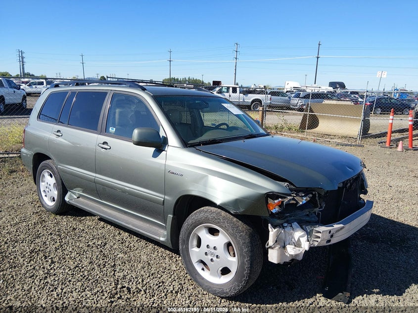 2005 Toyota Highlander VIN JTEEP21A950073696 IAAI salvage auction — FRONT END, Salvage (Oregon), sold $975 on 2026-07-20 (photo 1)