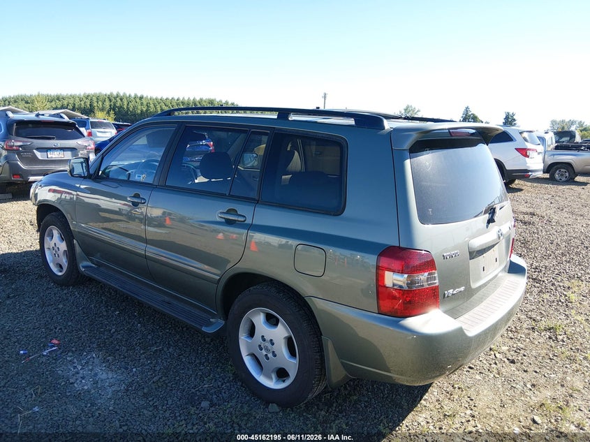 2005 Toyota Highlander VIN JTEEP21A950073696 IAAI salvage auction — FRONT END, Salvage (Oregon), sold $975 on 2026-07-20 (photo 3)