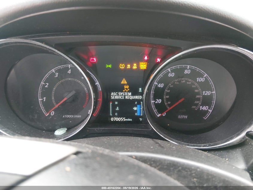 2019 Mitsubishi Outlander VIN JA4AP3AUXKU015159 IAAI salvage auction — FRONT & REAR, Salvage (Illinois), sold $1,750 on 2026-07-07 (photo 7)
