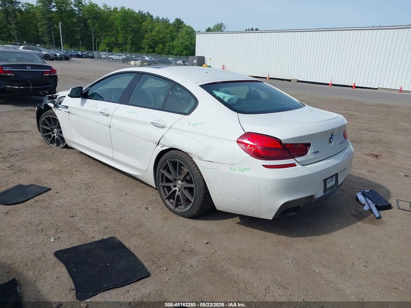2015 BMW 6er VIN WBA6B4C52FD761470 IAAI salvage auction — SIDE, Salvage (Massachusetts), sold $3,900 on 2026-08-14 (photo 3)