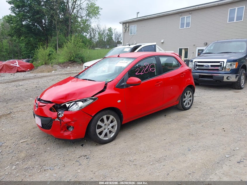 2011 Mazda 2 VIN JM1DE1HZ0B0118774 IAAI salvage auction — FRONT END, Salvage (Pennsylvania), sold $700 on 2026-07-07 (photo 2)