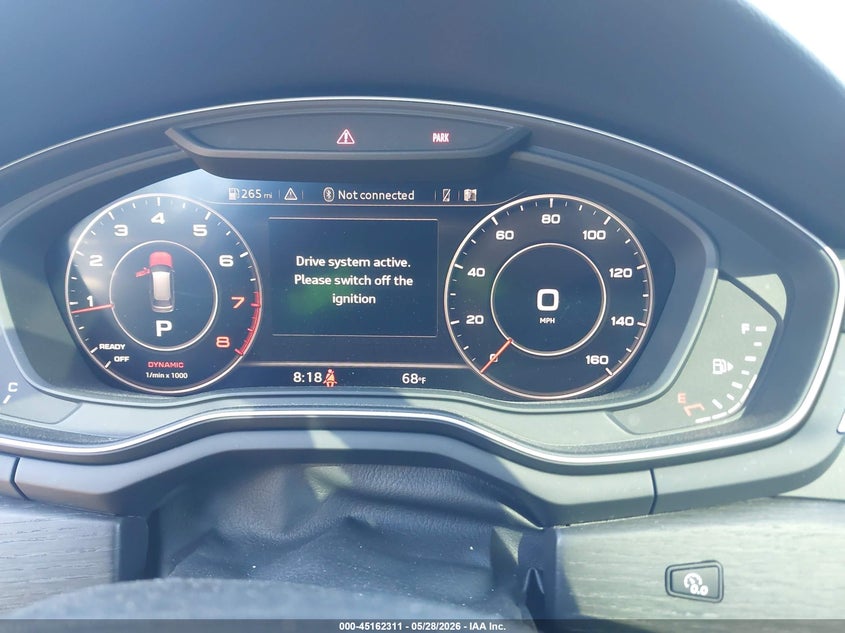 2018 Audi A4 allroad VIN WA18NAF41JA116043 IAAI salvage auction — FRONT END, Salvage Title, sold $8,600 on 2026-07-05 (photo 7)
