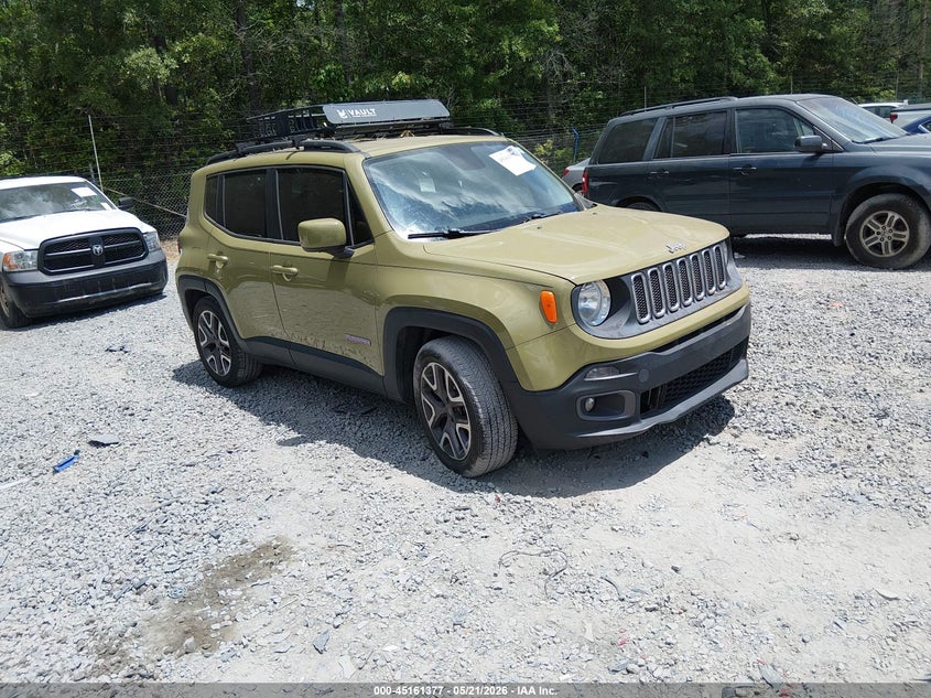 2015 Jeep Renegade VIN ZACCJABT8FPB81259 IAAI salvage auction — FRONT END, Salvage (South Carolina), sold $1,300 on 2026-07-21 (photo 1)