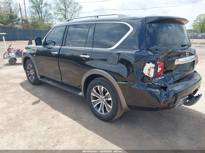 2019 Nissan Armada VIN JN8AY2NC7K9583066 IAAI salvage auction — REAR END, Salvage (Indiana), sold $8,200 on 2026-07-21 (photo 3)