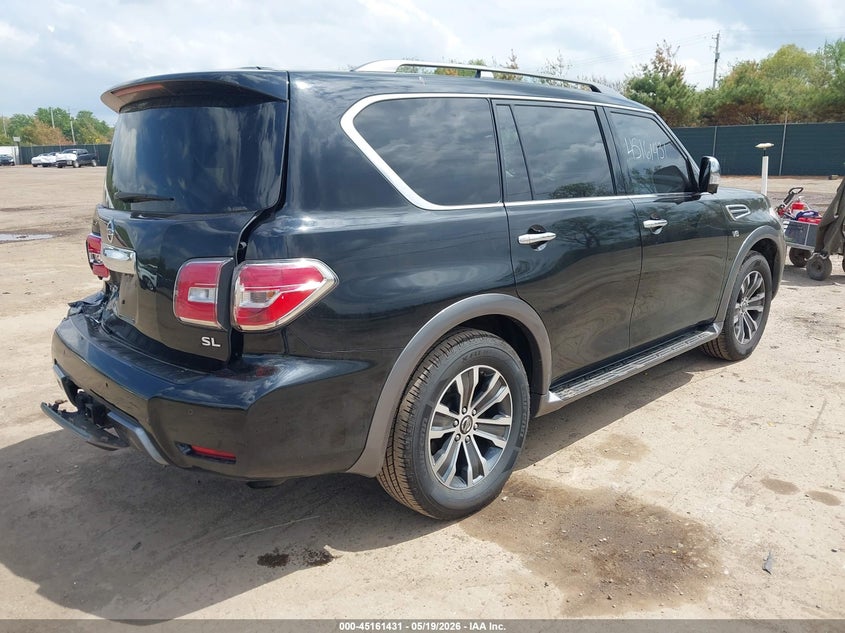 2019 Nissan Armada VIN JN8AY2NC7K9583066 IAAI salvage auction — REAR END, Salvage (Indiana), sold $8,200 on 2026-07-21 (photo 4)