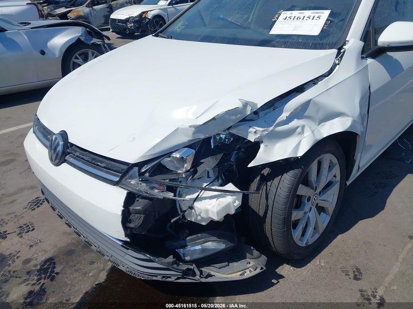 2019 Volkswagen Golf VIN 3VWG57AU0KM028694 IAAI salvage auction — FRONT END, Salvage (North Carolina), sold $2,250 on 2026-07-22 (photo 6)