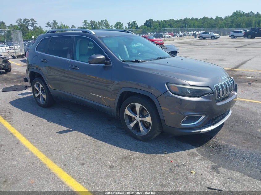 2019 Jeep Cherokee VIN 1C4PJLDB6KD151865 IAAI salvage auction — LEFT FRONT, Salvage (South Carolina), sold $2,050 on 2026-07-18 (photo 1)