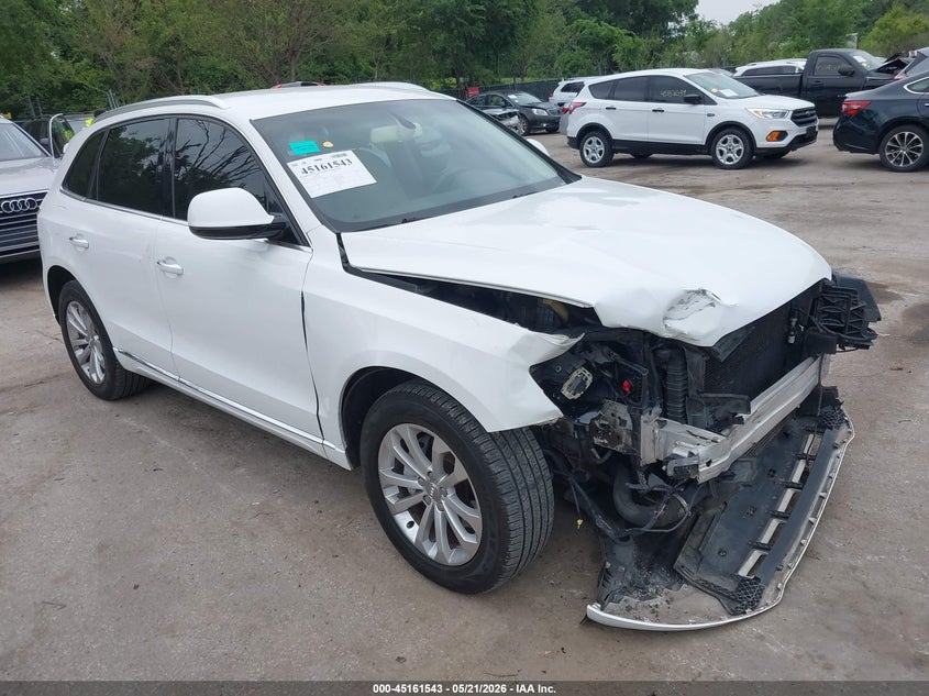 2015 Audi Q5 VIN WA1CFAFP5FA068734 IAAI salvage auction — FRONT END, Salvage (Missouri), sold $1,000 on 2026-07-22 (photo 1)