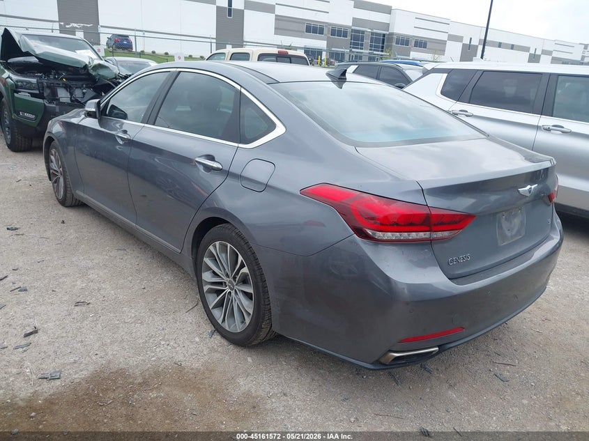 2015 Hyundai Genesis VIN KMHGN4JEXFU090160 IAAI salvage auction — WATER/FLOOD, Salvage (Texas), sold $125 on 2026-07-28 (photo 3)