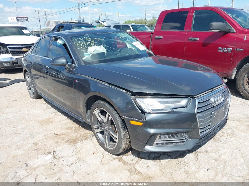 2018 Audi A4 VIN WAULMAF41JA083738 IAAI salvage auction — LEFT SIDE, Salvage (Texas), sold $1,100 on 2026-07-06 (photo 1)