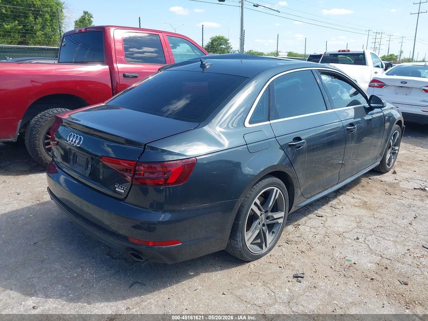 2018 Audi A4 VIN WAULMAF41JA083738 IAAI salvage auction — LEFT SIDE, Salvage (Texas), sold $1,100 on 2026-07-06 (photo 4)