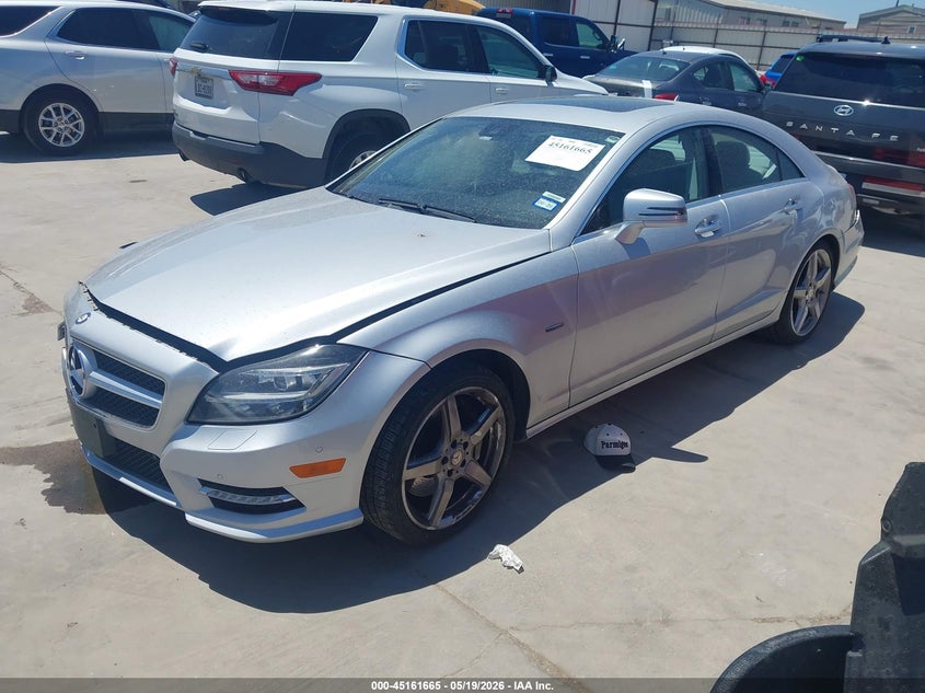 2012 Mercedes-benz Cls-klasse VIN WDDLJ7DB6CA057452 IAAI salvage auction — FRONT & REAR, Salvage (Texas), sold $850 on 2026-07-21 (photo 2)