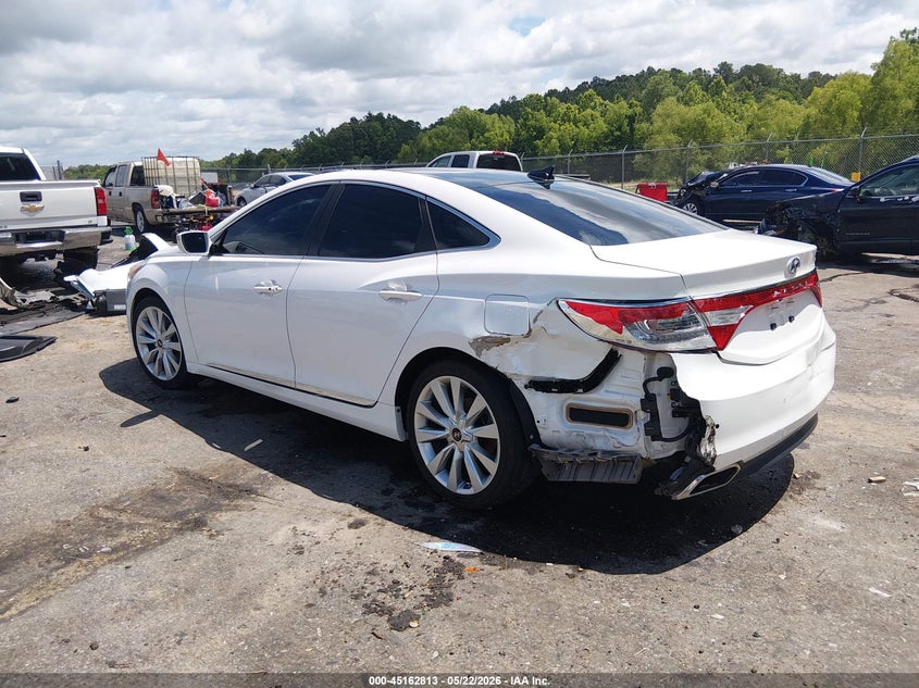 2015 Hyundai Azera VIN KMHFH4JG4FA476658 IAAI salvage auction — LEFT REAR, Salvage (Mississippi), sold $2,450 on 2026-07-29 (photo 3)