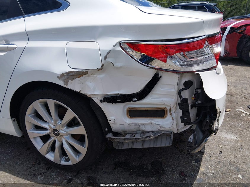 2015 Hyundai Azera VIN KMHFH4JG4FA476658 IAAI salvage auction — LEFT REAR, Salvage (Mississippi), sold $2,450 on 2026-07-29 (photo 6)