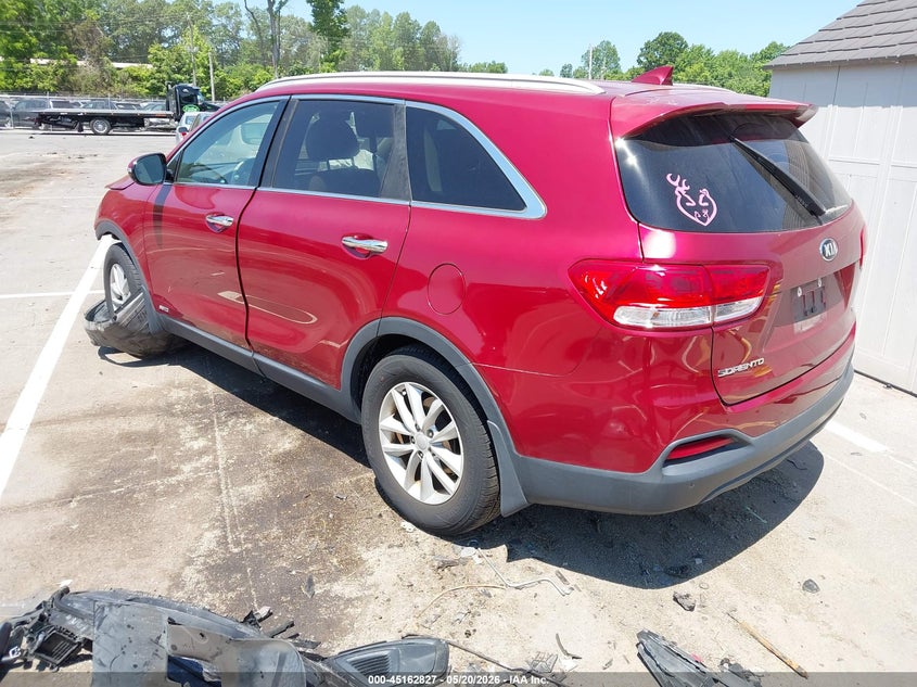 2018 Kia Sorento VIN 5XYPGDA34JG415960 IAAI salvage auction — FRONT END, Salvage (North Carolina), sold $1,100 on 2026-07-16 (photo 3)