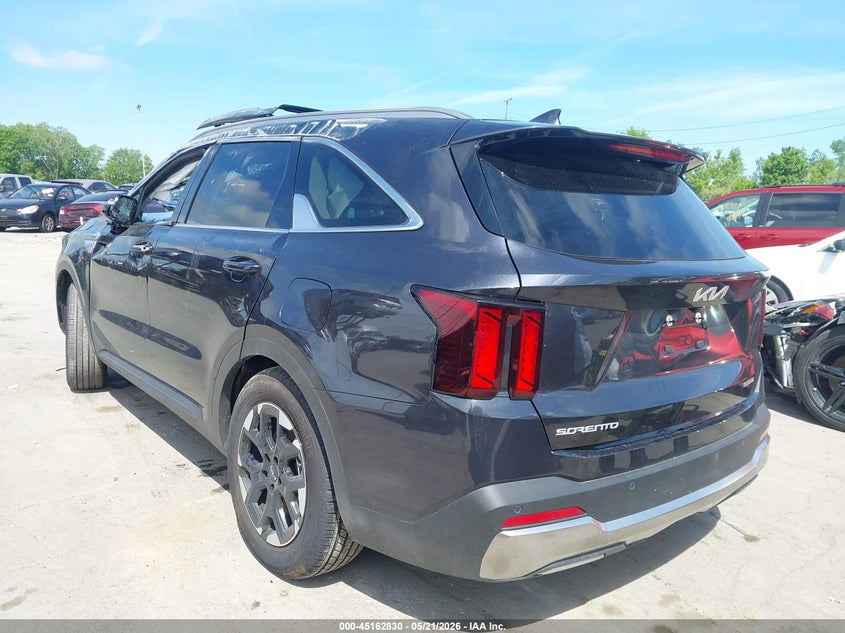 2026 Kia Sorento VIN 5XYRL4JC1TG449930 IAAI salvage auction — ROLLOVER, Salvage (Ohio), sold $5,125 on 2026-07-28 (photo 3)