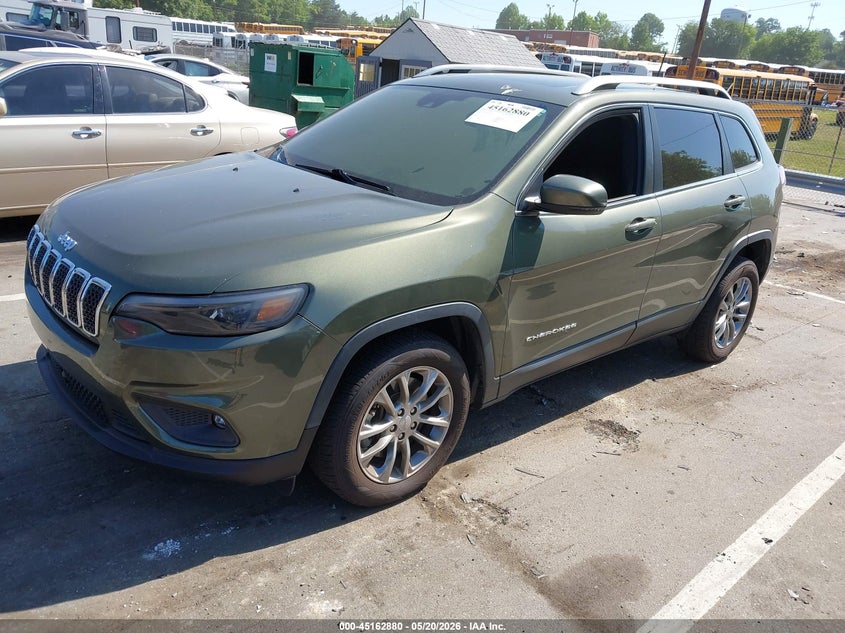 2021 Jeep Cherokee VIN 1C4PJLMX6MD113017 IAAI salvage auction — Burn Interior, Salvage (North Carolina), sold $2,150 on 2026-07-09 (photo 2)